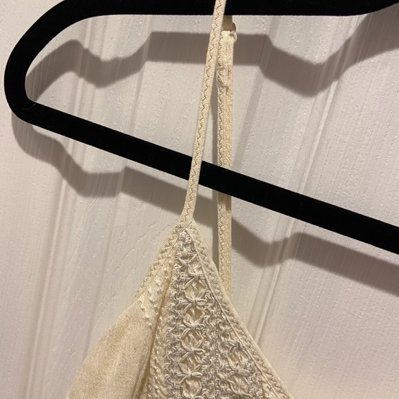 AE Off-White Knit Lace Babydoll Camisole - Picture 5 of 13
